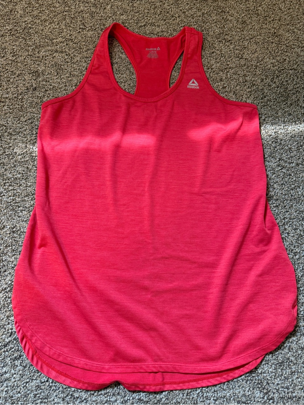 Reebok Bright Pink Racerback Performance Tank